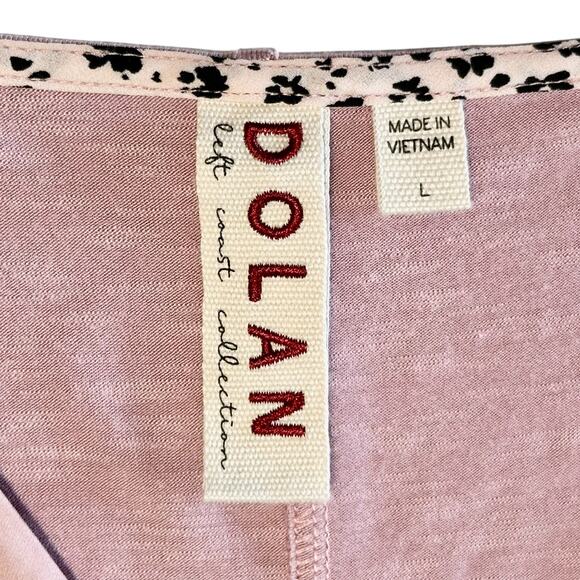 Anthropologie DOLAN Casual Blouse Size Large Lavender V Neck Balloon Long Sleeve - Picture 3 of 8